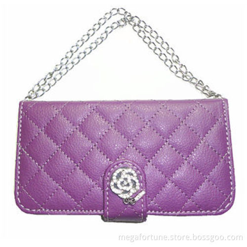 Wallet Function Leather Cases for Samsung Galaxy S5/9600, with Chain/Slim/Flip